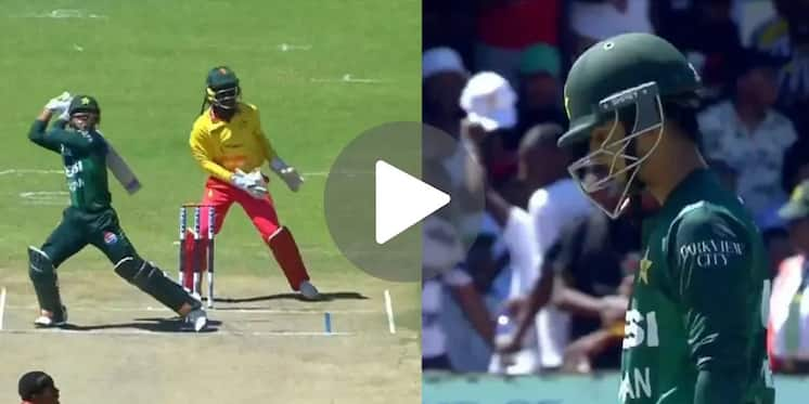 [Watch] Saim Ayub Fails In Babar, Rizwan's Absence; Falls Prey To Gwandu In 1st T20I